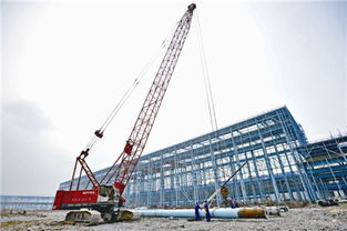 本鋼冷軋高強鋼技術改造工程正在進行廠房鋼結構建設